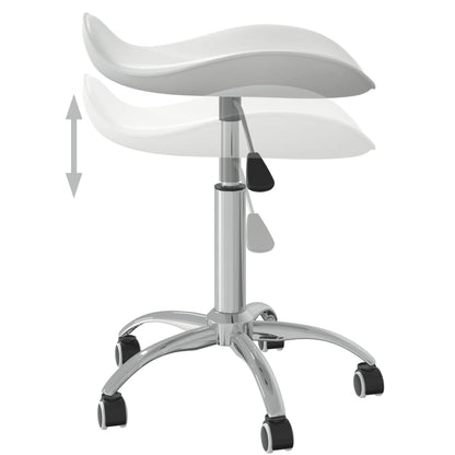 Sgabello da Salone Spa Bianco in Similpelle - homemem39