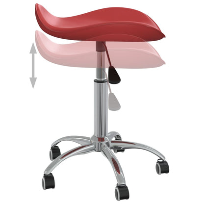 Sgabello da Salone Spa Rosso Vino in Similpelle - homemem39