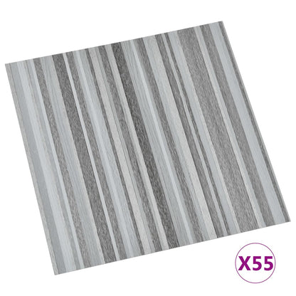 Listoni Pavimenti Autoadesivi 55 pz in PVC 5,11m² Grigio Chiaro - homemem39