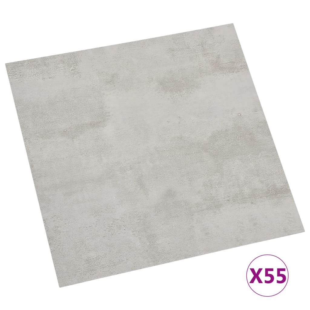 Listoni Pavimenti Autoadesivi 55 pz in PVC 5,11m² Grigio Chiaro - homemem39