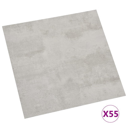 Listoni Pavimenti Autoadesivi 55 pz in PVC 5,11m² Grigio Chiaro - homemem39