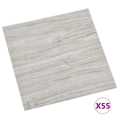 Listoni Pavimenti Autoadesivi 55 pz in PVC 5,11m² Grigio Chiaro - homemem39