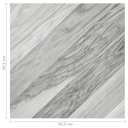 Listoni Pavimenti Autoadesivi 55 pz in PVC 5,11 m² Grigi Rigati - homemem39