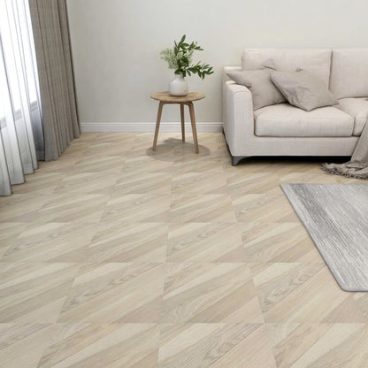 Listoni Pavimenti Autoadesivi 55 pz in PVC 5,11 m² Beige Rigati - homemem39