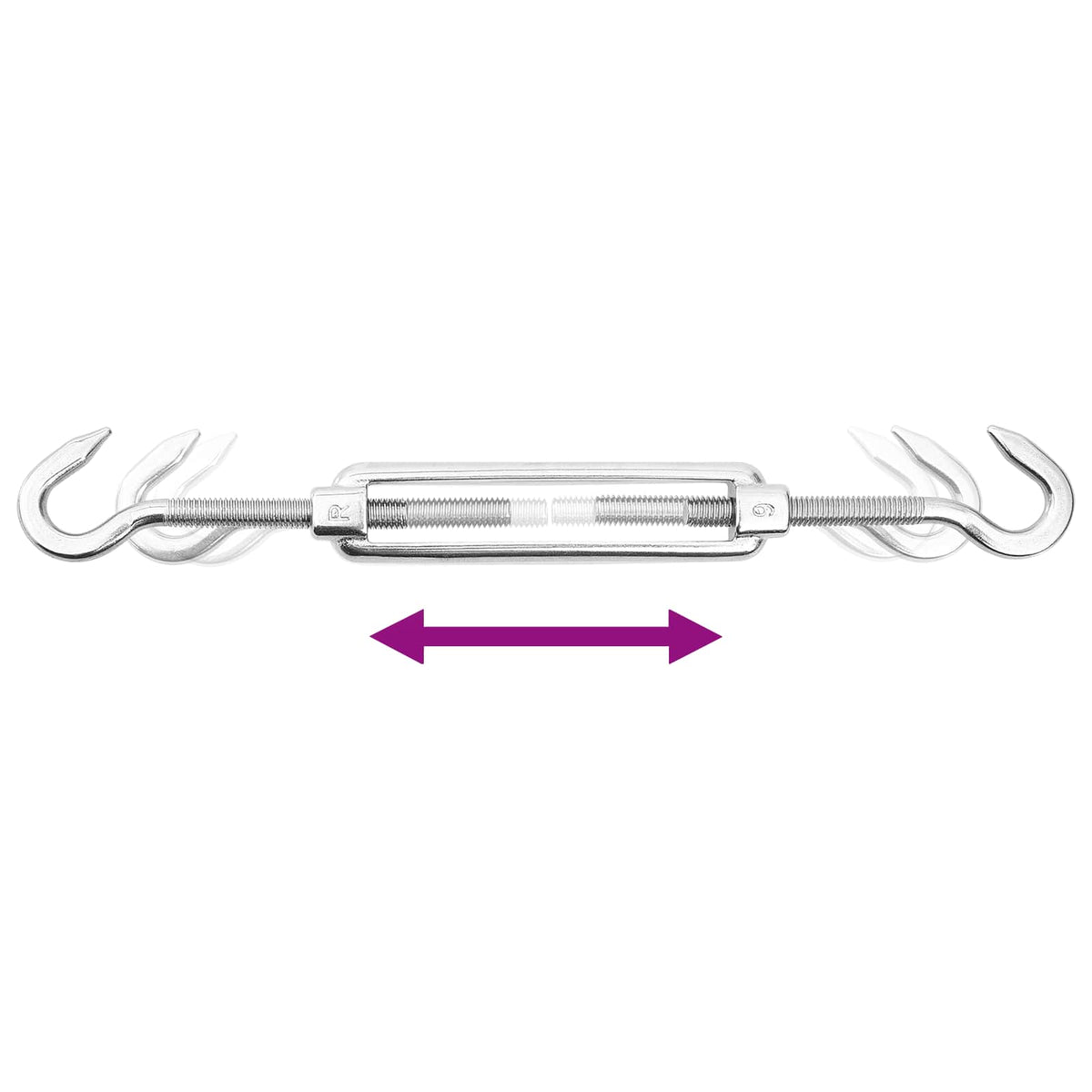 Set Accessori per Vela Parasole 8 pz in acciaio inossidabile