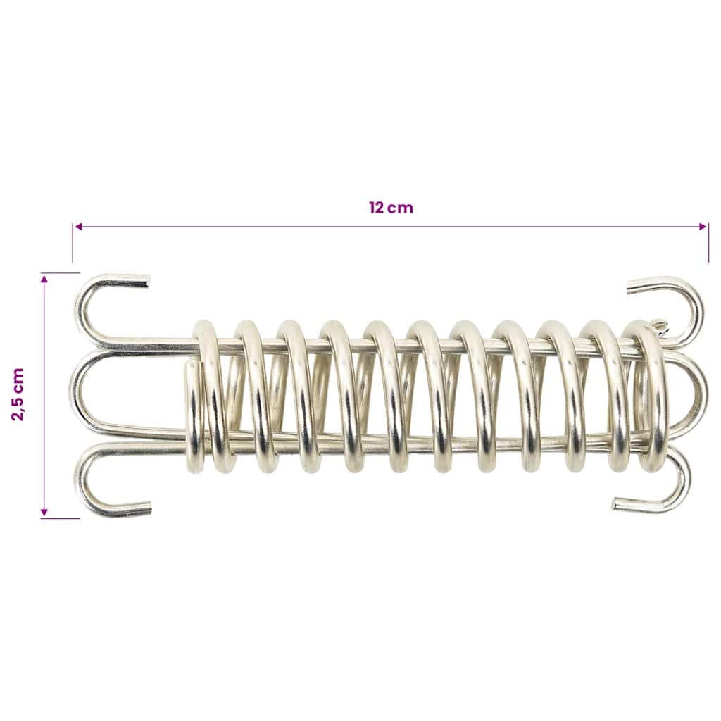 Fermi a Molla per Vela Parasole 5 pz in Acciaio Inox | homemem39