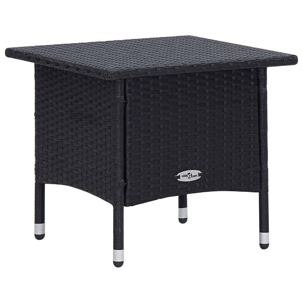 Set Divani da Giardino 2 pz con Cuscini in Polyrattan Nero | homemem39