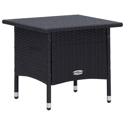 Set Divani da Giardino 2 pz con Cuscini in Polyrattan Nero | homemem39