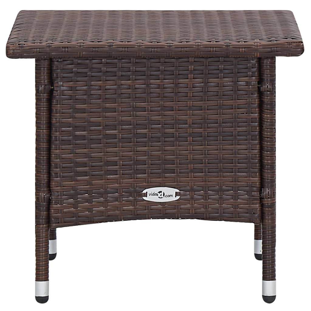 Set Divani da Giardino 2 pz con Cuscini in Polyrattan Marrone | homemem39