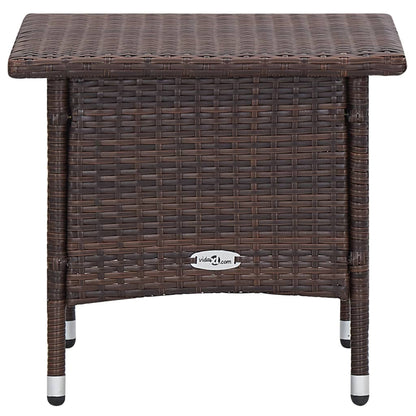 Set Divani da Giardino 2 pz con Cuscini in Polyrattan Marrone | homemem39