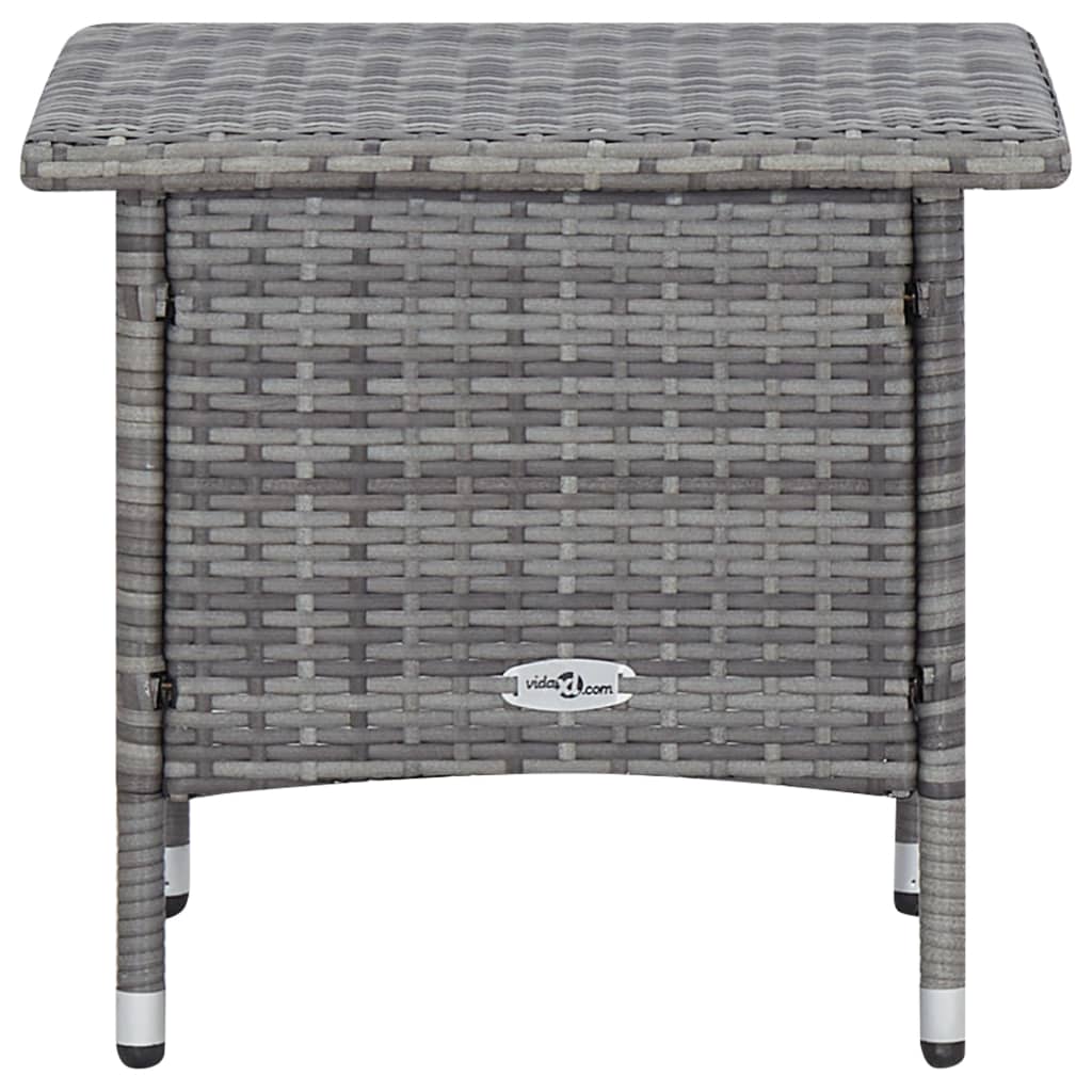 Set Divani da Giardino 2 pz con Cuscini in Polyrattan Grigio | homemem39