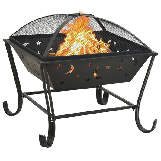 Braciere con Attizzatoio 62 cm XXL in Acciaio - homemem39