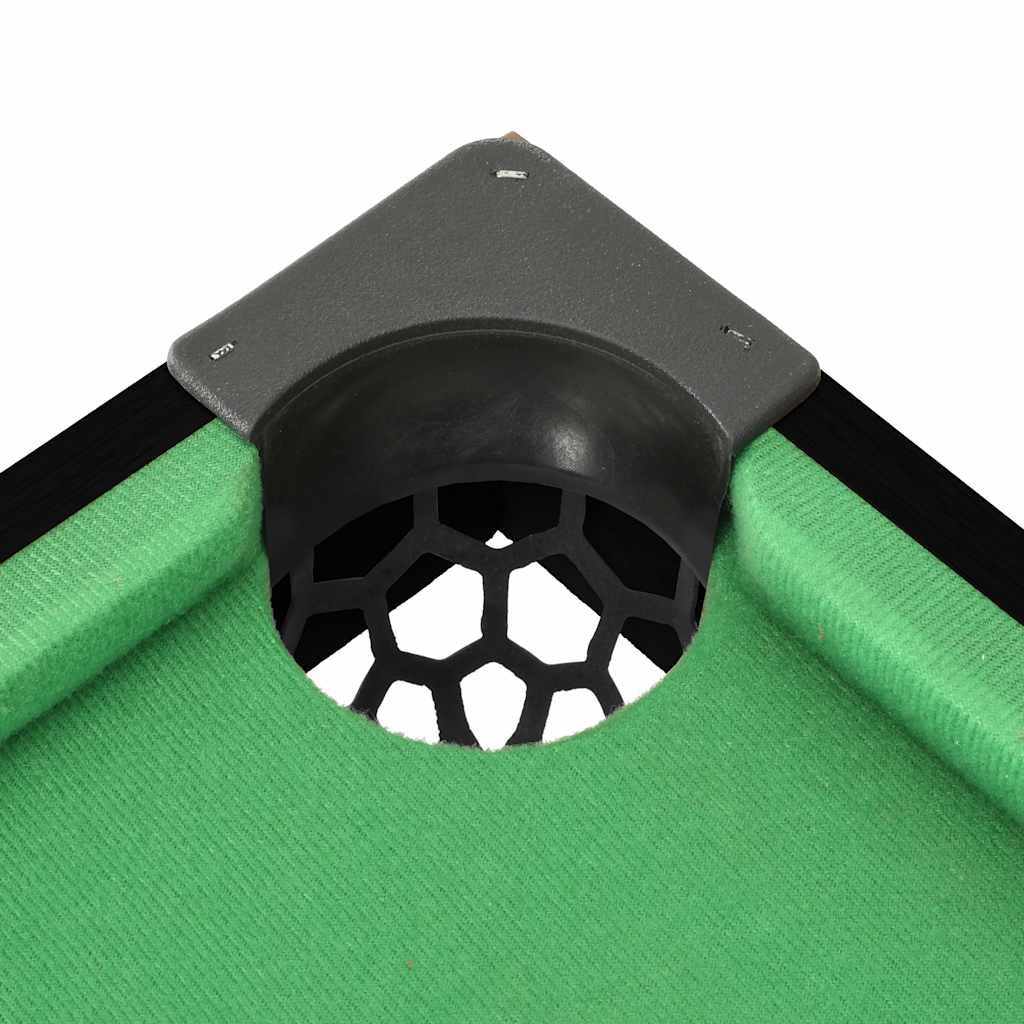 Mini Tavolo da Biliardo 3 Piedi 92x52x19 cm Nero e Verde - homemem39