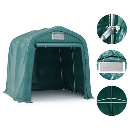 Tenda Garage in PVC 2,4x2,4 m Verde | homemem39