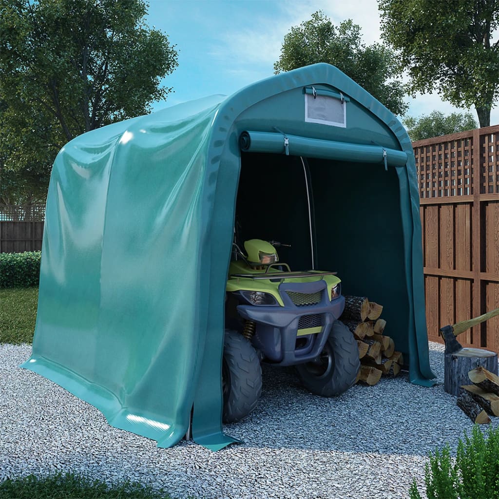 Tenda Garage in PVC 2,4x2,4 m Verde | homemem39