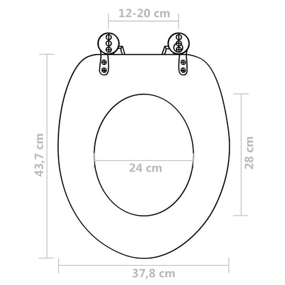 Copriwater 2 pz con Chiusura Ammortizzata in MDF Pinguino | homemem39