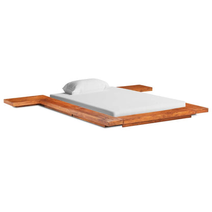 Telaio Letto Futon senza Materasso in Legno Massello 100x200cm - homemem39