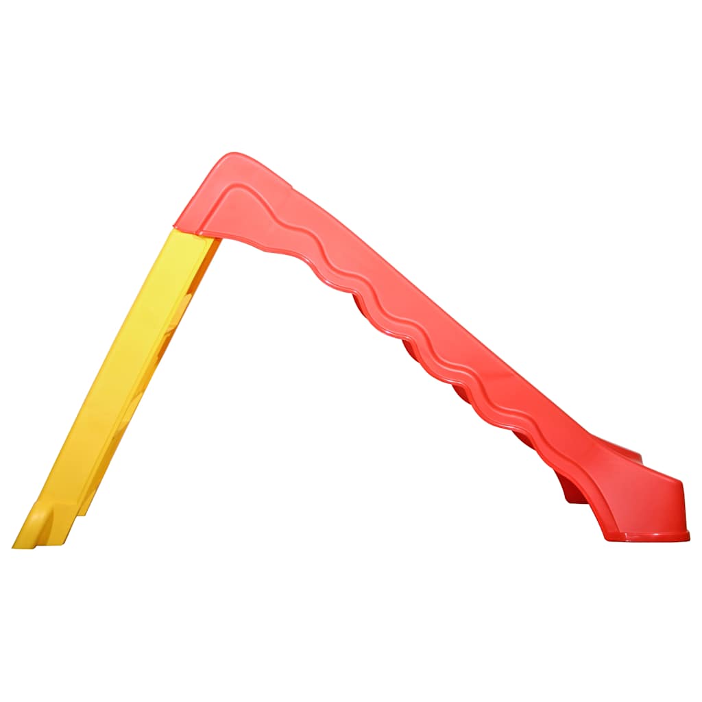 Scivolo Pieghevole Bambini per Interni e Esterni Giallo e Rosso - homemem39