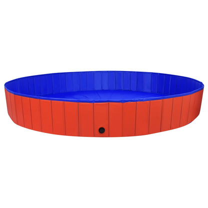 Piscina per Cani Pieghevole Rossa 300x40 cm in PVC | homemem39