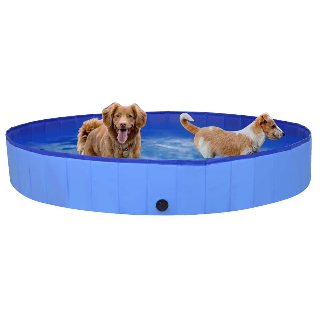 Piscina per Cani Pieghevole Blu 200x30 cm in PVC | homemem39