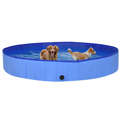 Piscina per Cani Pieghevole Blu 300x40 cm in PVC | homemem39