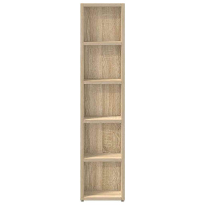 Mobili Porta CD 2pz Rovere Sonoma 21x16x93,5 Legno Multistrato - homemem39