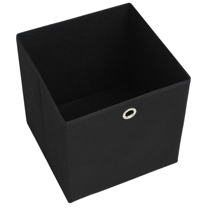 Contenitori 10 pz in Tessuto non Tessuto 28x28x28 cm Nero - homemem39