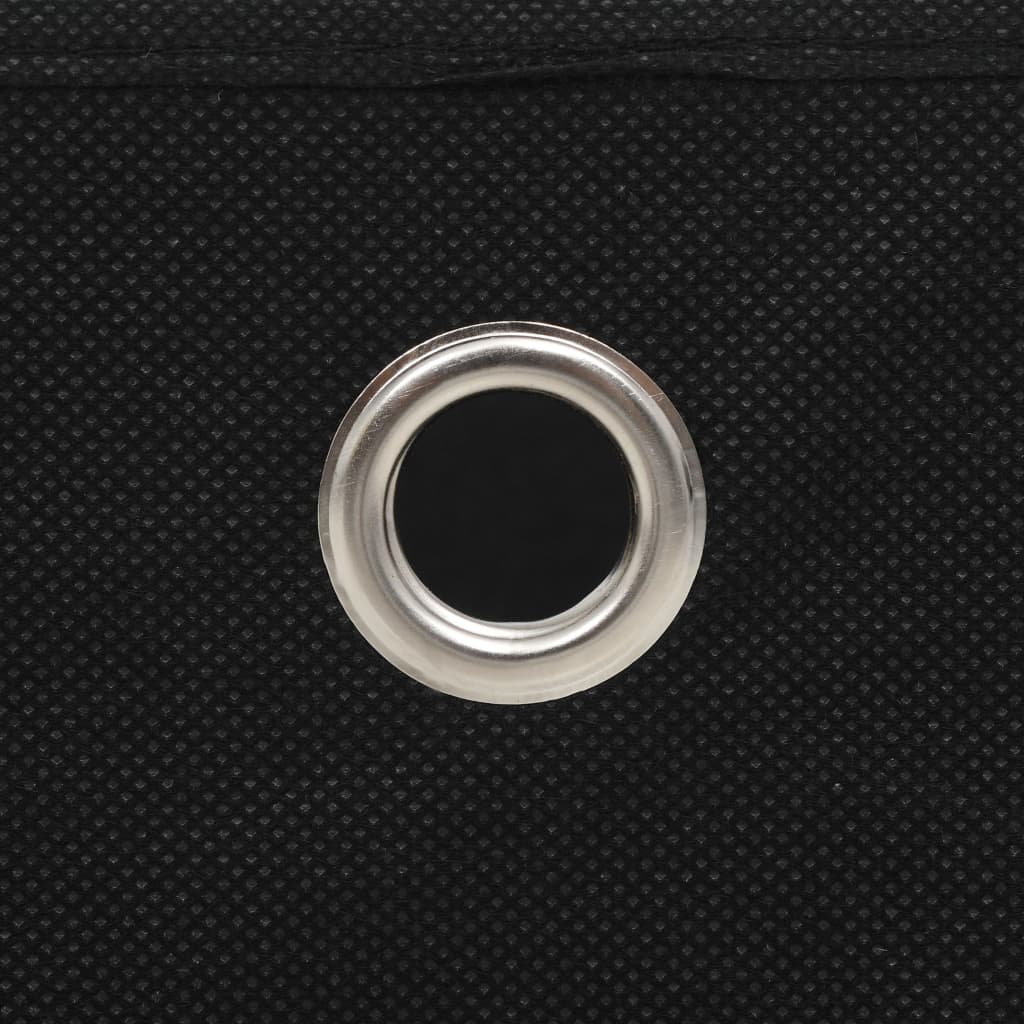 Contenitori 10 pz in Tessuto non Tessuto 28x28x28 cm Nero - homemem39