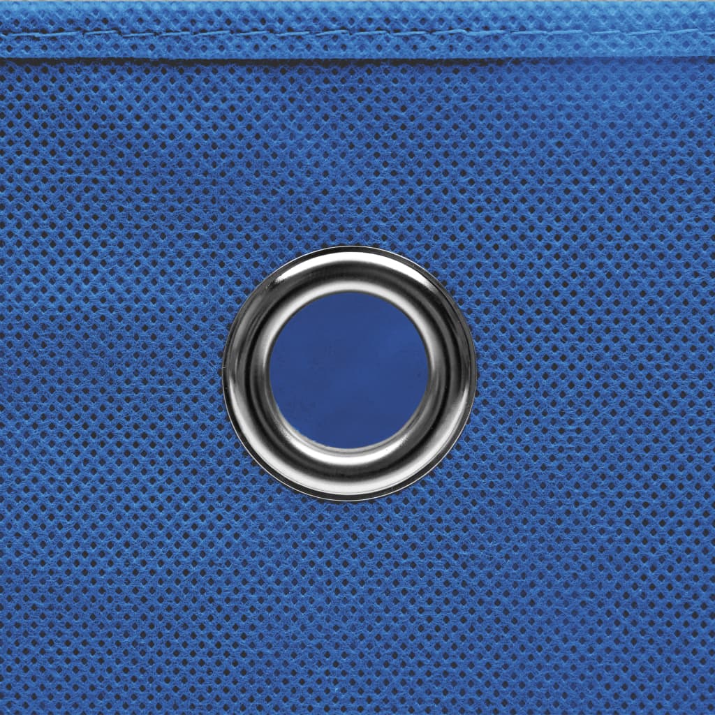 Contenitori con Coperchi 4 pz 28x28x28 cm Blu - homemem39