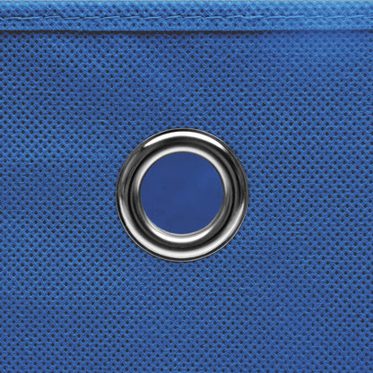 Contenitori con Coperchi 4 pz 28x28x28 cm Blu - homemem39