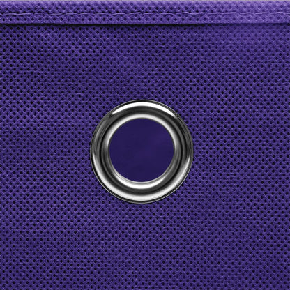 Contenitori con Coperchi 10 pz 28x28x28 cm Viola - homemem39