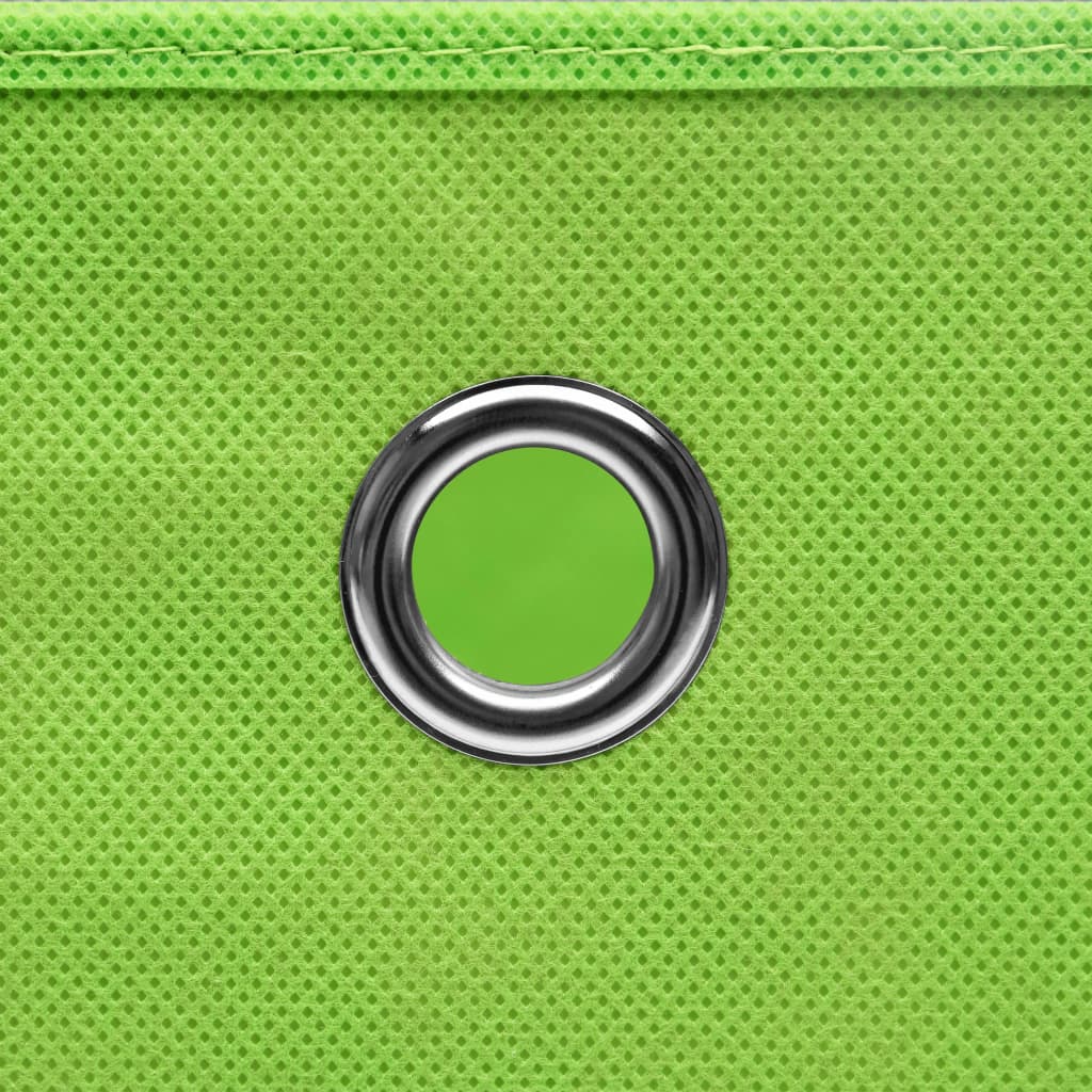 Contenitori con Coperchi 10 pz 28x28x28 cm Verde - homemem39
