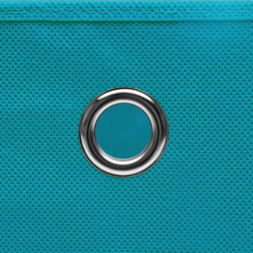 Contenitori con Coperchi 10 pz 28x28x28 cm Azzurro - homemem39