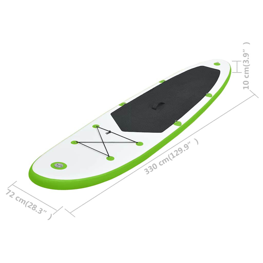 Set Tavola Gonfiabile da SUP Verde e Bianco | homemem39