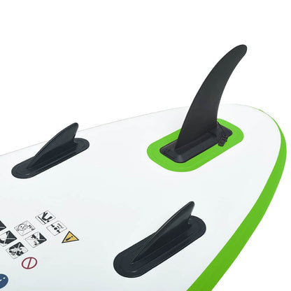Set Tavola da SUP Gonfiabile Verde e Bianco - homemem39