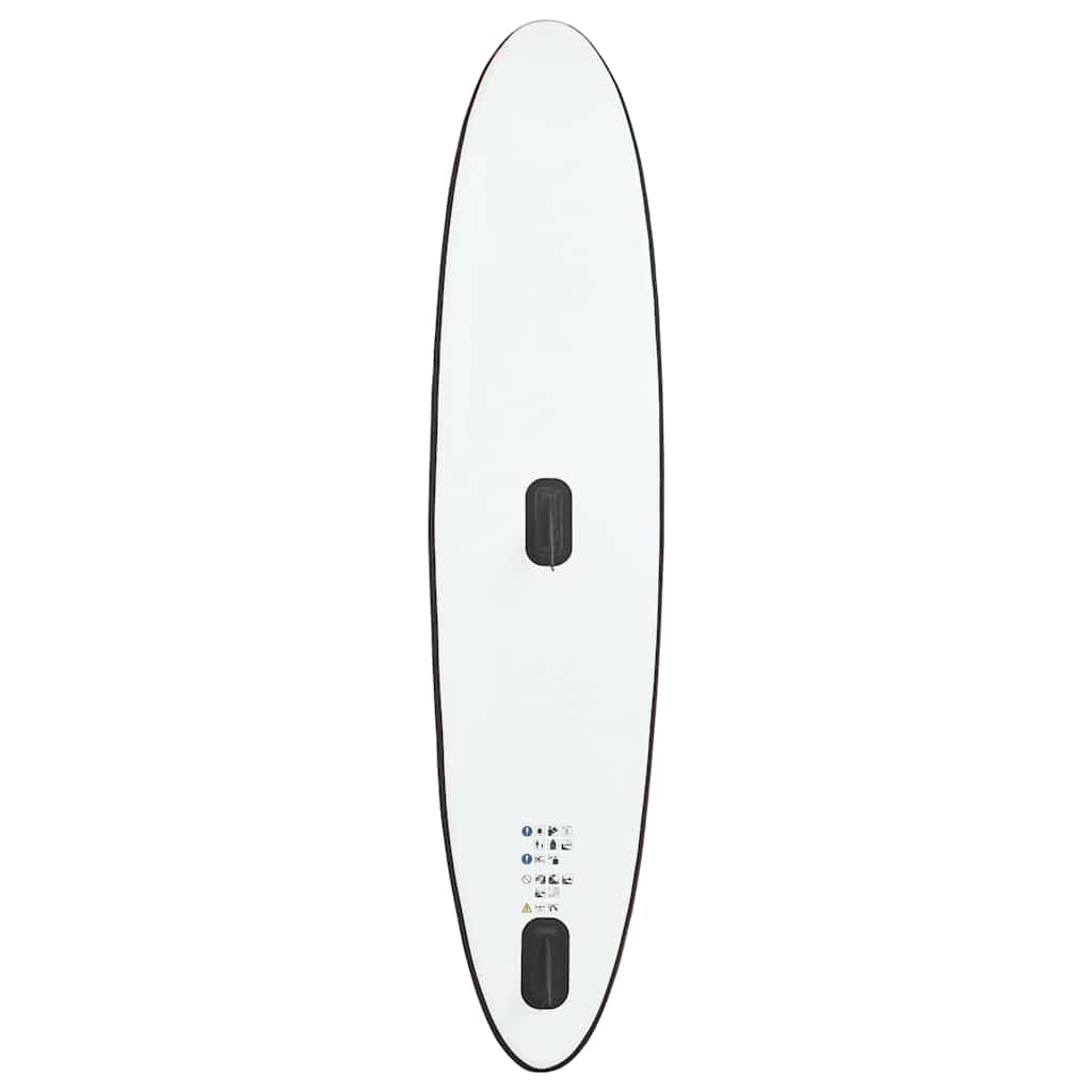 Set Tavola Gonfiabile da SUP con Vela Nero e Bianco | homemem39