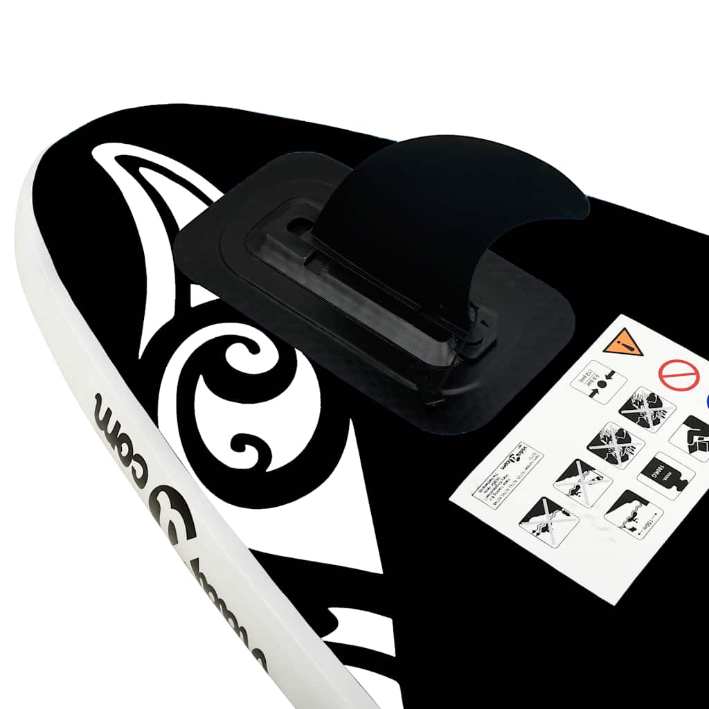 Set Tavola Gonfiabile da SUP 305x76x15 cm Nera - homemem39