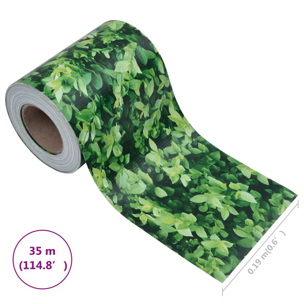 Recinzione Frangivento da Giardino PVC 35x0,19 m Verde - homemem39