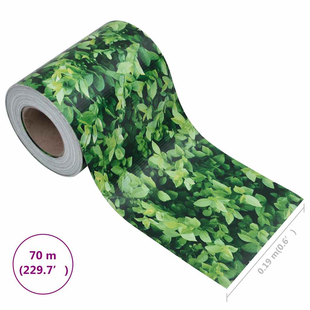 Recinzione Frangivento da Giardino PVC 70x0,19 m Verde | homemem39