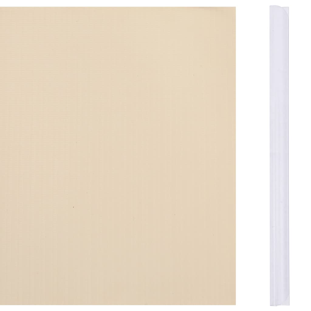 Recinzione Frangivento da Giardino PVC 35x0,19 m Crema - homemem39