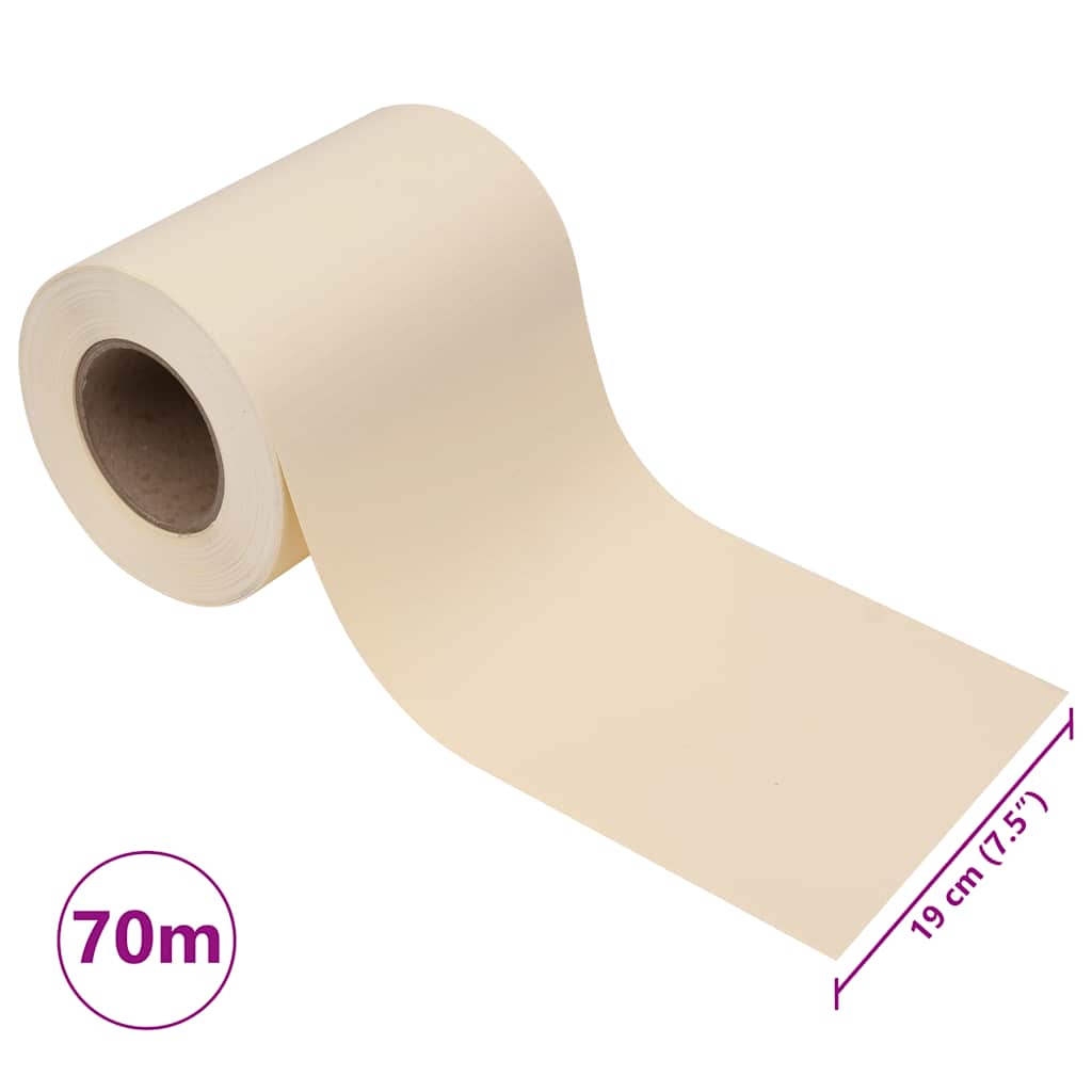 Recinzione Frangivento da Giardino PVC 70x0,19 m Crema | homemem39