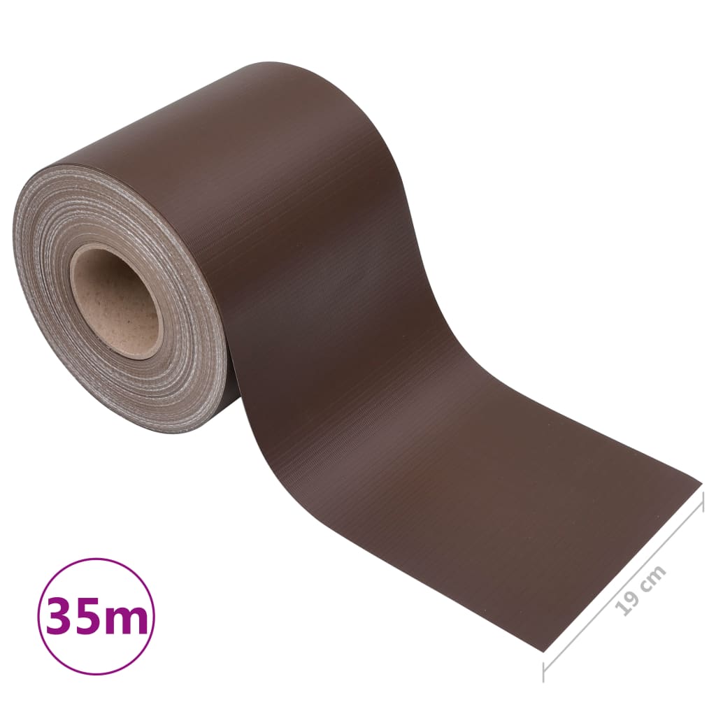 Recinzione Frangivento da Giardino PVC 35x0,19 m Marrone | homemem39