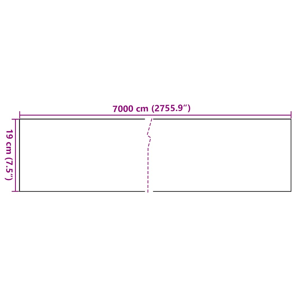 Recinzione Frangivento da Giardino PVC 70x0,19 m Marrone | homemem39