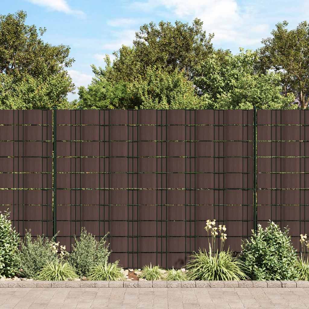 Recinzione Frangivento 4 pz in PVC 35x0,19m Marrone | homemem39