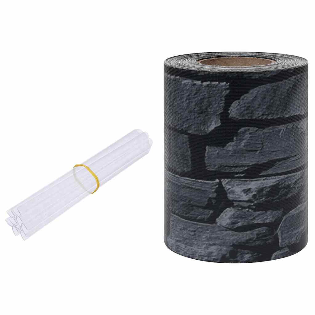 Recinzione Frangivento da Giardino PVC 70x0,19 m Grigio | homemem39