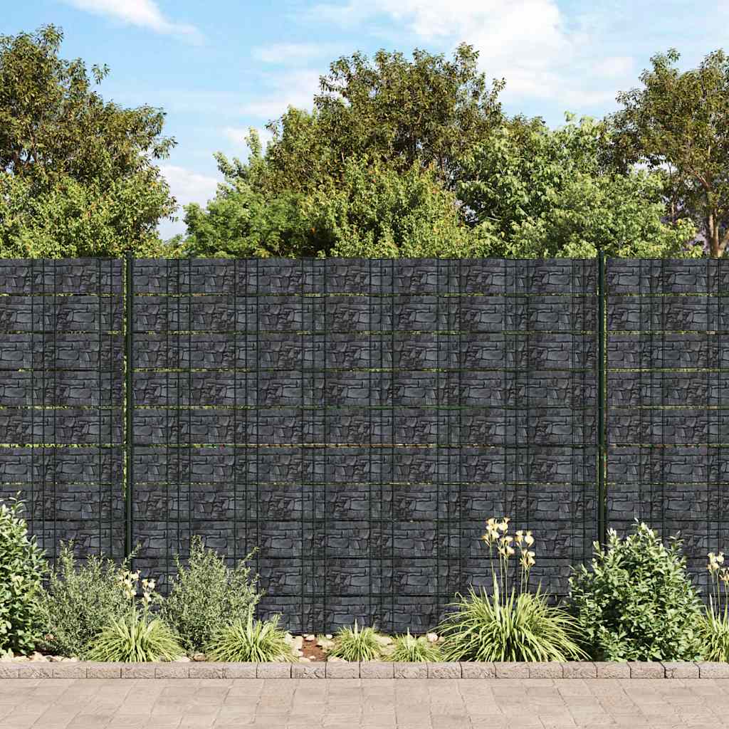 Recinzione Frangivento da Giardino PVC 70x0,19 m Grigio | homemem39