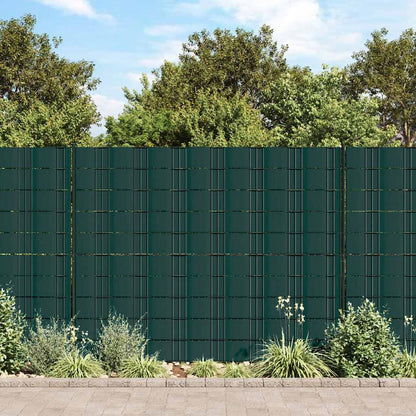 Recinzione Frangivento 4 pz in PVC 35x0,19m Verde Opaco