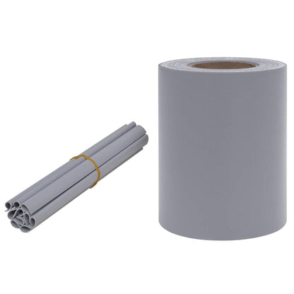 Recinzione Frangivento 4 pz in PVC 35x0,19m Grigio Chiaro Opaco | homemem39