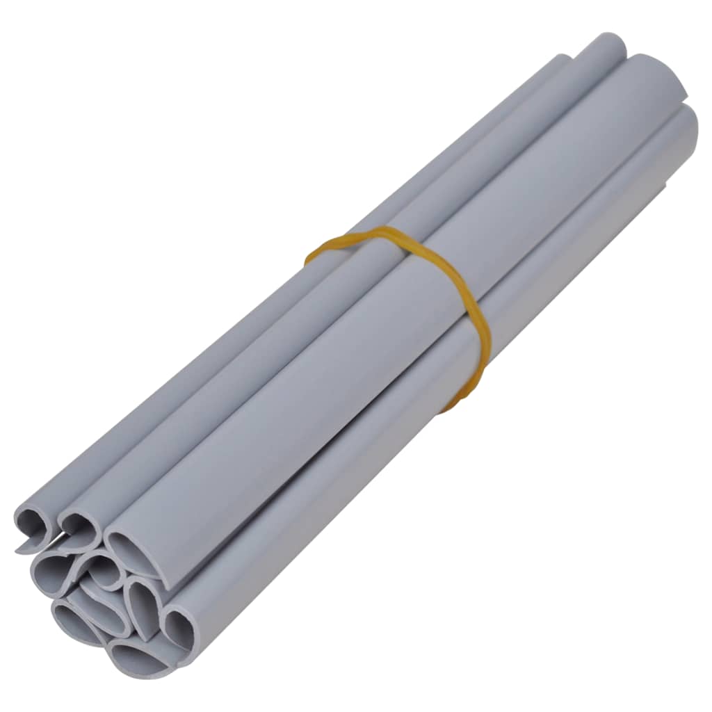 Recinzione Frangivento 4 pz in PVC 35x0,19m Grigio Chiaro Opaco | homemem39