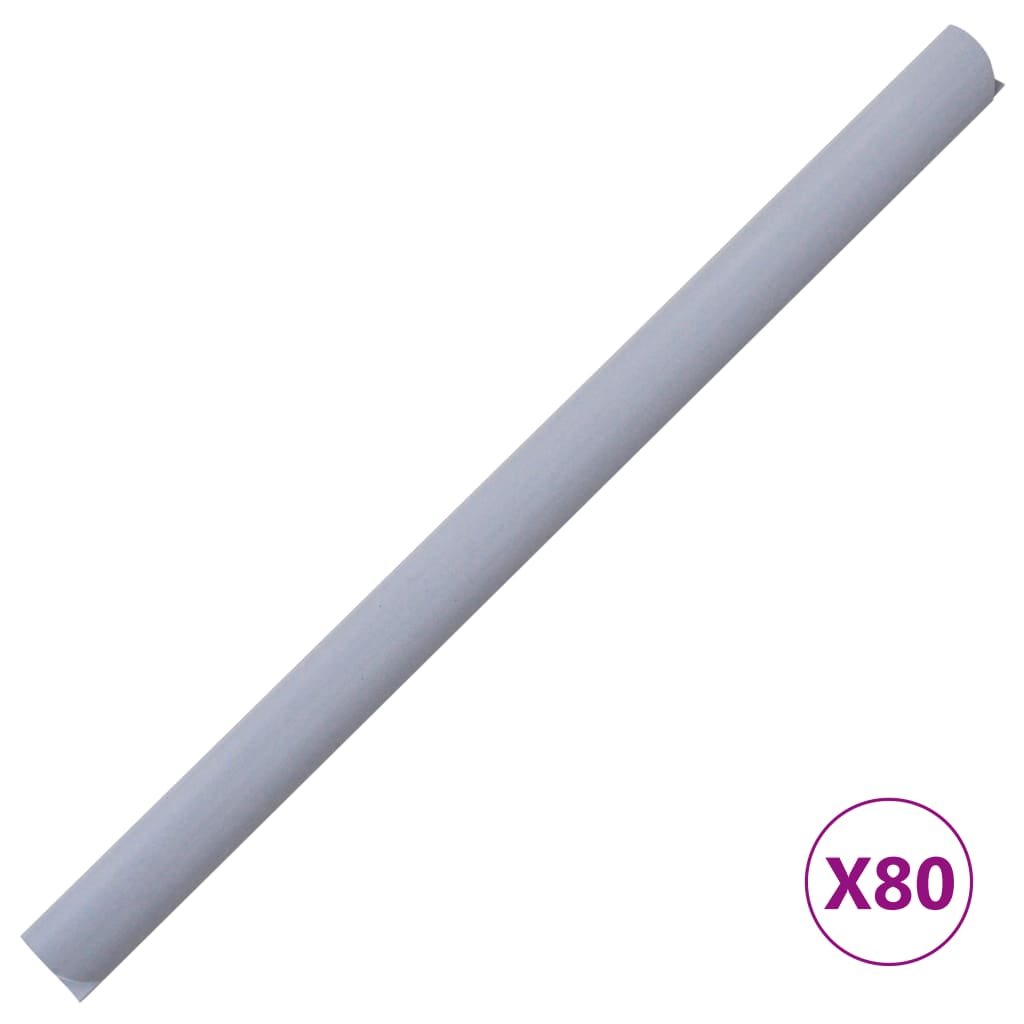 Recinzione Frangivento 4 pz in PVC 35x0,19m Grigio Chiaro Opaco | homemem39